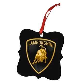 Lamborghini, Στολίδι Χριστουγεννιάτικο στολίδι polygon ξύλινο 7.5cm