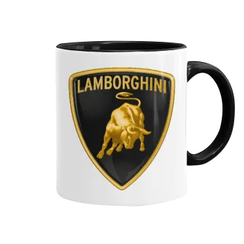 Lamborghini, Mug colored black, ceramic, 330ml