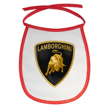 Lamborghini, Σαλιάρα μωρού αλέκιαστη με κορδόνι Κόκκινη