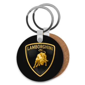 Lamborghini, Μπρελόκ Ξύλινο στρογγυλό MDF Φ5cm