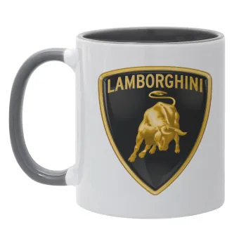 Lamborghini, Mug colored grey, ceramic, 330ml