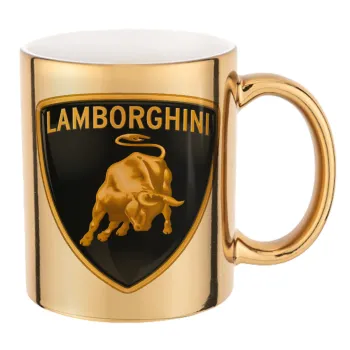 Lamborghini, Κούπα κεραμική, χρυσή καθρέπτης, 330ml
