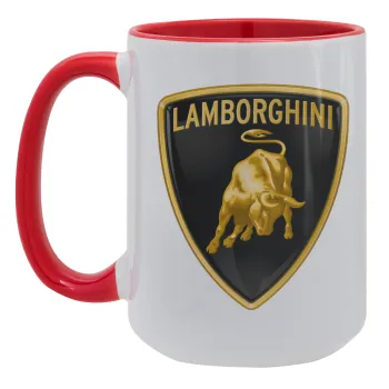 Lamborghini, Κούπα Mega 15oz, κεραμική Κόκκινη, 450ml