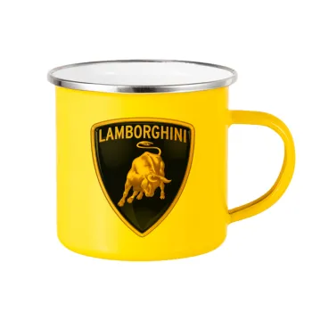 Lamborghini, Yellow Enamel Metallic Cup 360ml