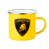 Yellow Enamel Metallic Cup 360ml
