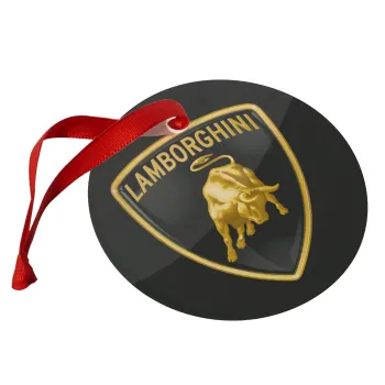 Lamborghini, Christmas ornament glass 9cm