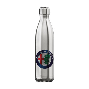 Alfa Romeo, Μεταλλικό παγούρι θερμός Inox (Stainless steel), διπλού τοιχώματος, 750ml