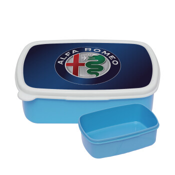 Alfa Romeo, ΜΠΛΕ παιδικό δοχείο φαγητού (lunchbox) πλαστικό (BPA-FREE) Lunch Βox M18 x Π13 x Υ6cm
