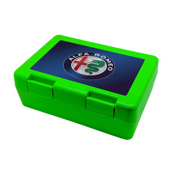 Alfa Romeo, Children's cookie container GREEN 185x128x65mm (BPA free plastic)