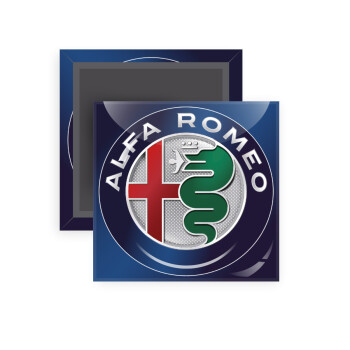 Alfa Romeo, Μαγνητάκι ψυγείου τετράγωνο διάστασης 5x5cm