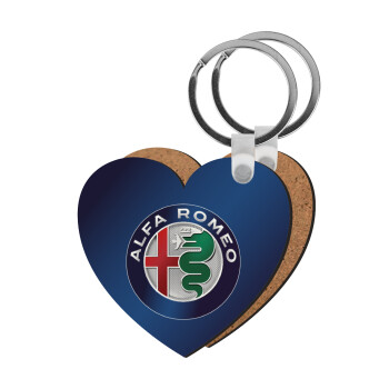 Alfa Romeo, Μπρελόκ Ξύλινο καρδιά MDF