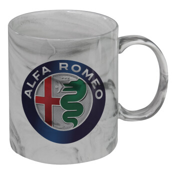 Alfa Romeo, Mug ceramic marble style, 330ml