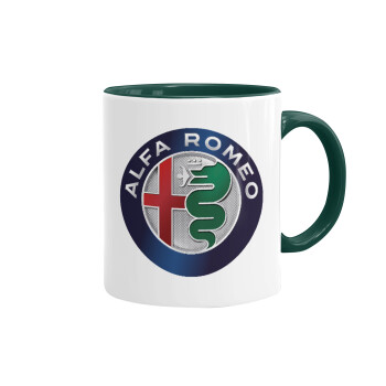 Alfa Romeo, Mug colored green, ceramic, 330ml