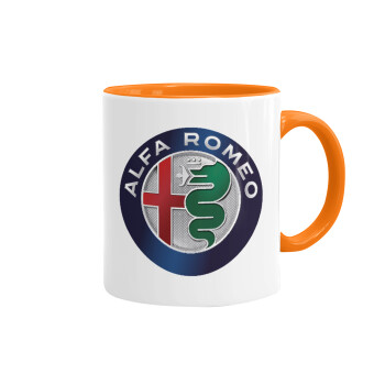 Alfa Romeo, Κούπα χρωματιστή πορτοκαλί, κεραμική, 330ml