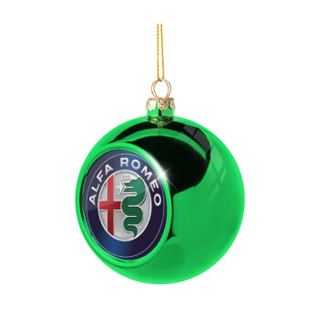 Alfa Romeo, Χριστουγεννιάτικη μπάλα δένδρου Πράσινη 8cm
