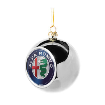 Alfa Romeo, Χριστουγεννιάτικη μπάλα δένδρου Ασημένια 8cm