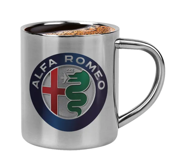 Alfa Romeo — Double-wall metal cup for espresso (220ml)