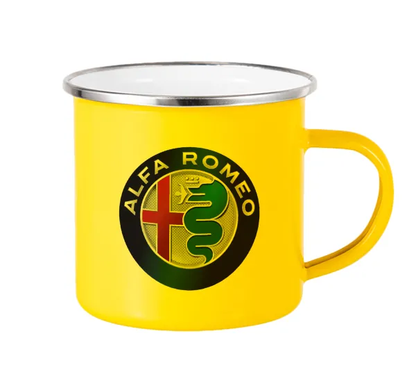Alfa Romeo — Yellow Enamel Metallic Cup 360ml