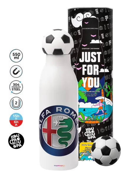 Alfa Romeo — Soccer Metal mug thermos, double wall, 550ml