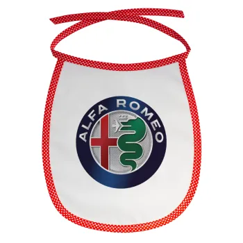 Alfa Romeo, Σαλιάρα μωρού αλέκιαστη με κορδόνι Κόκκινη