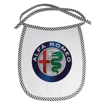 Alfa Romeo, Σαλιάρα μωρού αλέκιαστη με κορδόνι Μαύρη