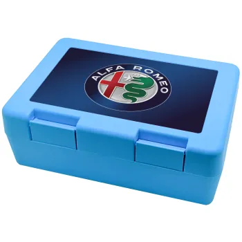 Alfa Romeo, Children's cookie container LIGHT BLUE 185x128x65mm (BPA free plastic)