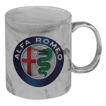 Alfa Romeo, Mug ceramic marble style, 330ml