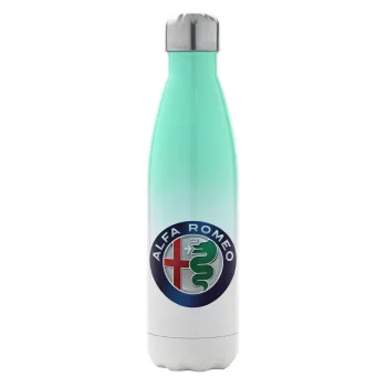 Alfa Romeo, Metal mug thermos Green/White (Stainless steel), double wall, 500ml