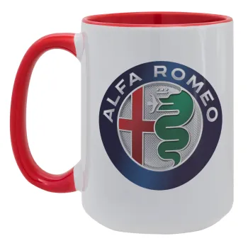 Alfa Romeo, Κούπα Mega 15oz, κεραμική Κόκκινη, 450ml