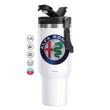 Alfa Romeo, Mega Stainless steel Tumbler with lid, double wall 1,2L