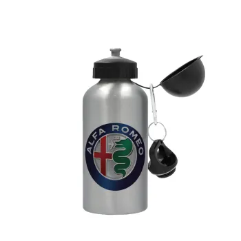 Alfa Romeo, Metallic water jug, Silver, aluminum 500ml