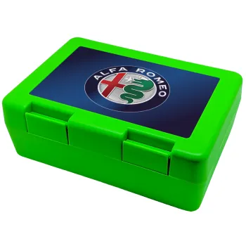 Alfa Romeo, Children's cookie container GREEN 185x128x65mm (BPA free plastic)