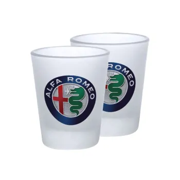Alfa Romeo, Σφηνοπότηρα γυάλινα 45ml του πάγου (2 τεμάχια)