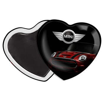 mini cooper, Μαγνητάκι καρδιά (57x52mm)