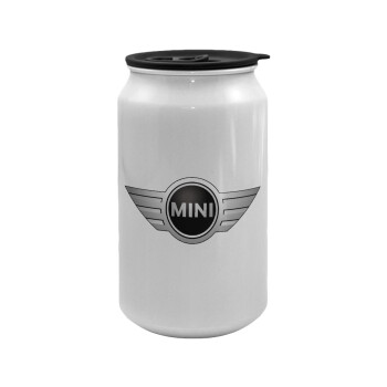 mini cooper, Κούπα ταξιδιού μεταλλική με καπάκι (tin-can) 500ml