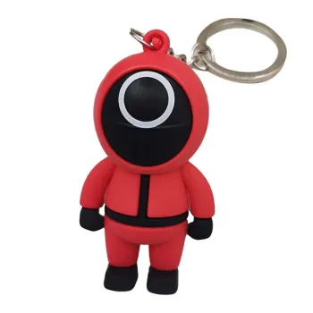 Μπρελόκ Κλειδιών Squid Game σιλικόνης 3D Εργάτης (Κύκλος)