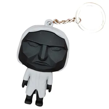 Μπρελόκ Κλειδιών Squid Game σιλικόνης 3D Εκπρόσωπος - Γκρι