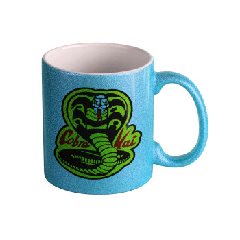 Cobra Kai Yellow, Κούπα Σιέλ Glitter που γυαλίζει, κεραμική, 330ml