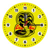 Cobra Kai Yellow, Wooden wall clock (20cm)