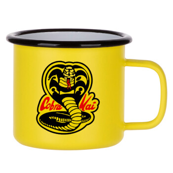 Cobra Kai Yellow, Metallic enamel MATT Yellow cup 360ml