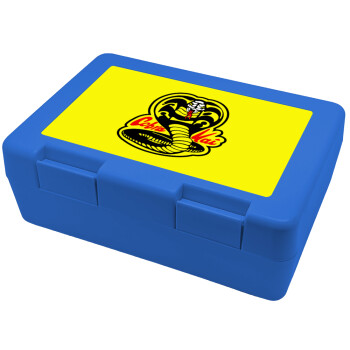 Cobra Kai Yellow, Παιδικό δοχείο κολατσιού ΜΠΛΕ 185x128x65mm (BPA free πλαστικό)