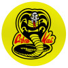 Cobra Kai Yellow, Mousepad Round 20cm