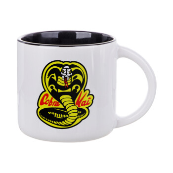 Cobra Kai Yellow, Κούπα κεραμική 400ml Λευκή/Μαύρη