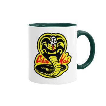 Cobra Kai Yellow, Mug colored green, ceramic, 330ml