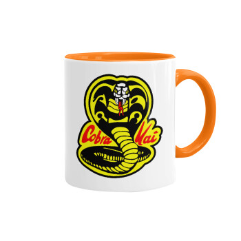 Cobra Kai Yellow, Mug colored orange, ceramic, 330ml