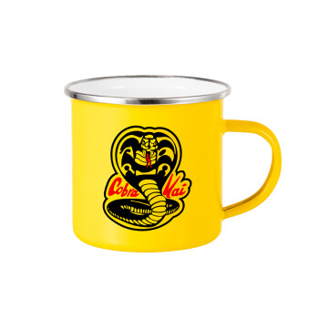 Cobra Kai Yellow, Yellow Enamel Metallic Cup 360ml