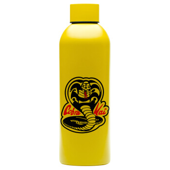 Cobra Kai Yellow, Μεταλλικό παγούρι νερού, 304 Stainless Steel 800ml