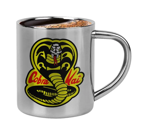 Cobra Kai Yellow — Κουπάκι μεταλλικό διπλού τοιχώματος για espresso (220ml)