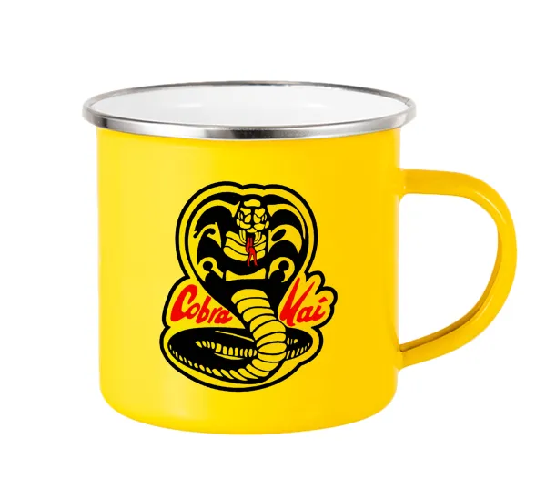 Cobra Kai Yellow — Yellow Enamel Metallic Cup 360ml