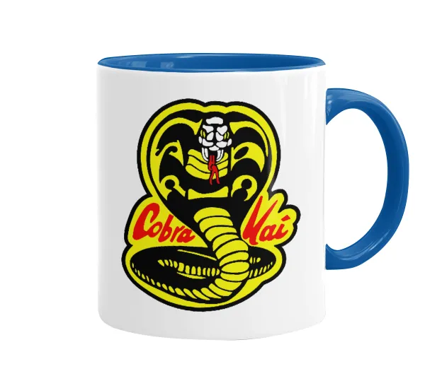 Cobra Kai Yellow — Κούπα χρωματιστή μπλε, κεραμική, 330ml